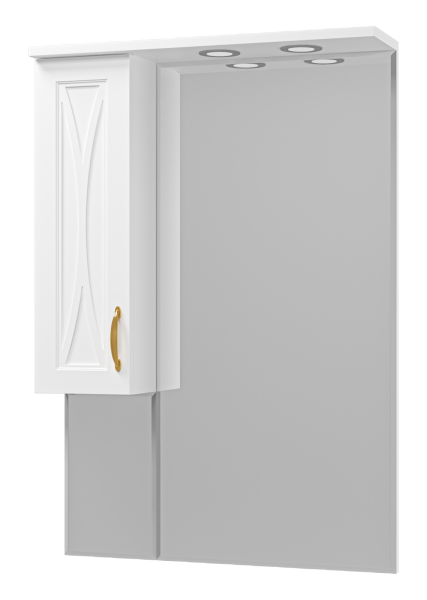 Зеркало-шкаф Амбра - 70 лев. (свет)