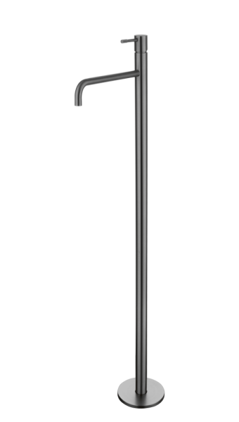 Смеситель для умывальника напольный Uno Gun Metal