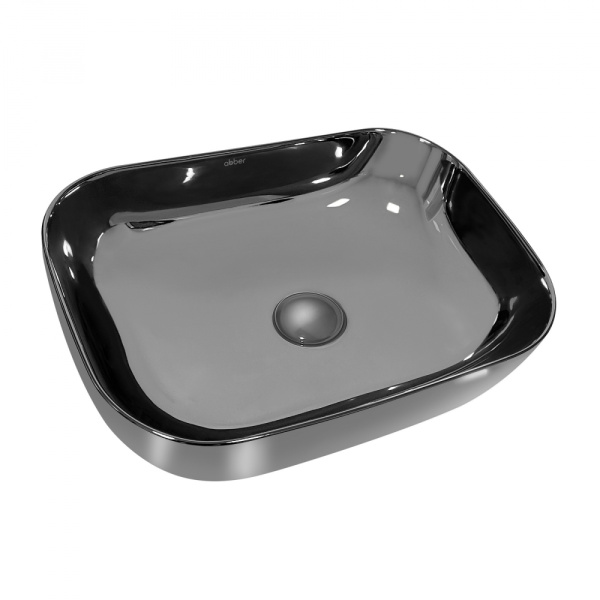 Раковина накладная ABBER Rechteck AC2200GS серебро в магазинах СантехГид