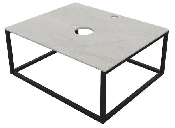 Столешница из керамогранита LOFT 80, Светло-серый МА01 Nat