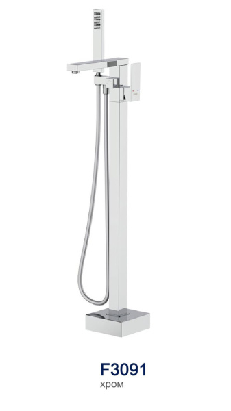 Смеситель напольный для ванны хром FRAP