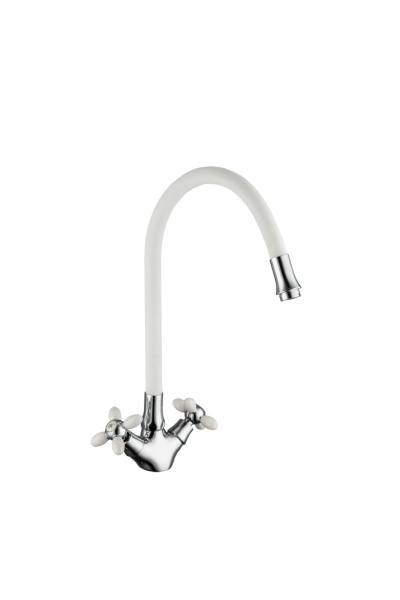 Смеситель для кухни белый FRUD R44127-7
