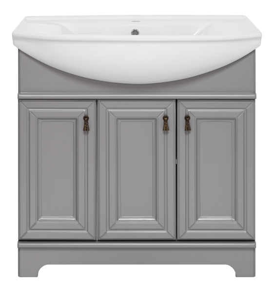 Тумба под раковину Misty Лувр 85 (серый)