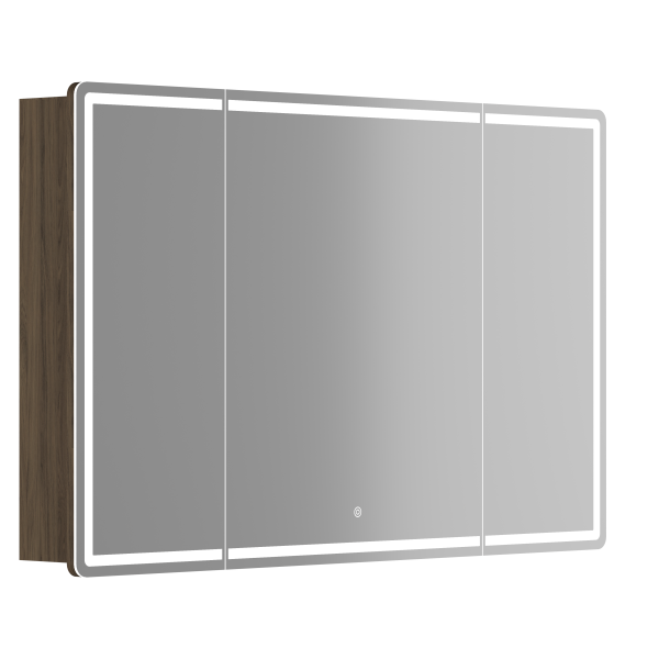 Зеркальный шкаф Sancos Блик / Mirror MI120ECH 119x74 с подсветкой, дуб чарльстон