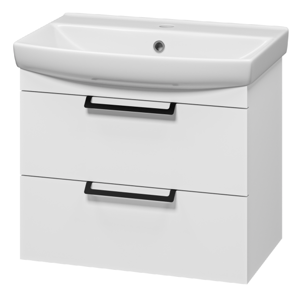 Клермонт - 60 тумба подвесная 2 ящ. + раковина