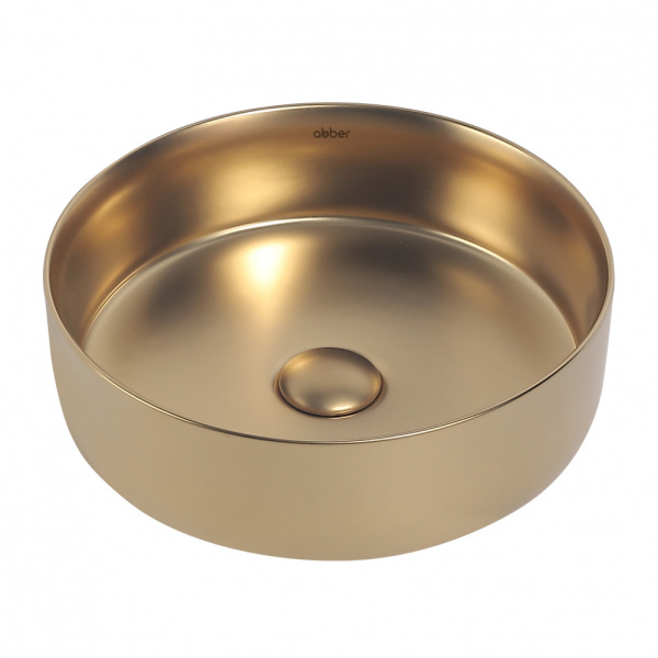Раковина накладная ABBER Bequem AC2108MMG золото матовое в магазинах СантехГид