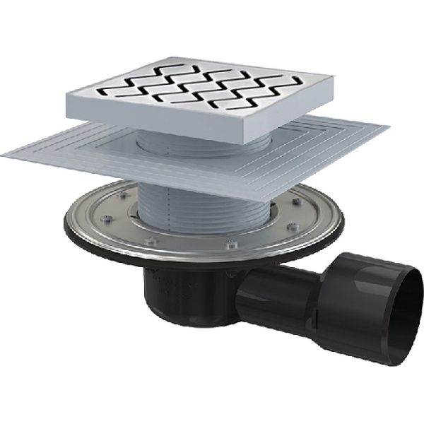 Душевой трап Ravak SN501 с решеткой, хром () X01435