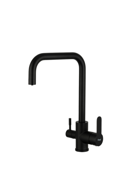 Смеситель для кухни с фильтром для питьевой воды чёрный FRAP F43801-6