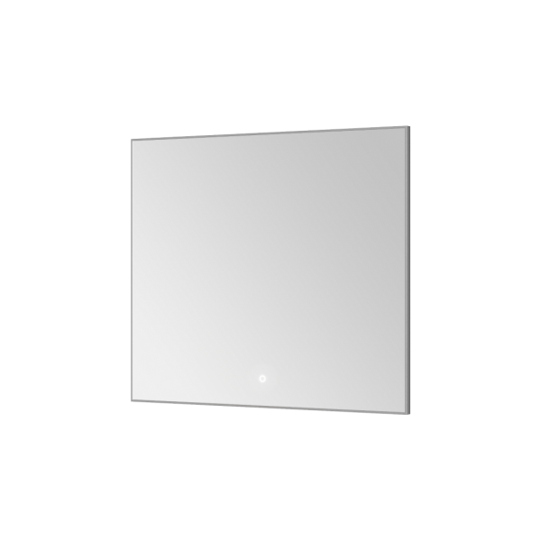 Зеркало прямоугольное c мет. рамой, подсветка, сенсор, 80*70см Chrome 