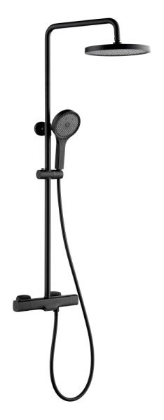 Душевая система с термостатом чёрная GAPPO G2495-76