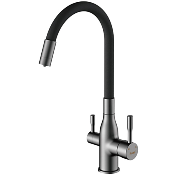 Смеситель для кухни оружейная сталь FRAP F4396-15