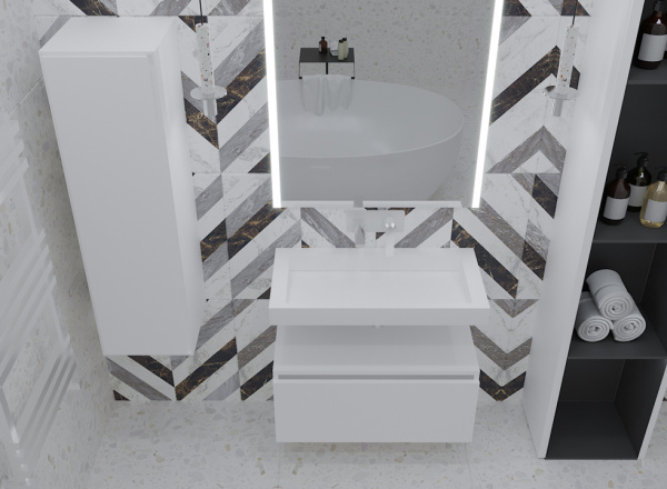 Ящик под столешницу 100см WHITE глянец VALLESSI UNO-S