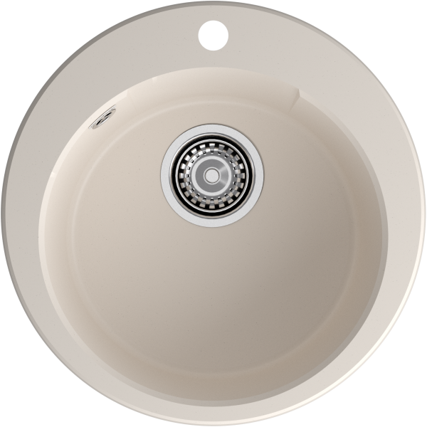 GRANFEST Мойка URBAN 649  1-чаша D-490мм белый арт.GF-UR-