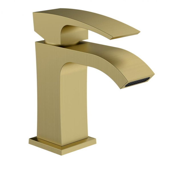 Смеситель для раковины сатин золотой GAPPO