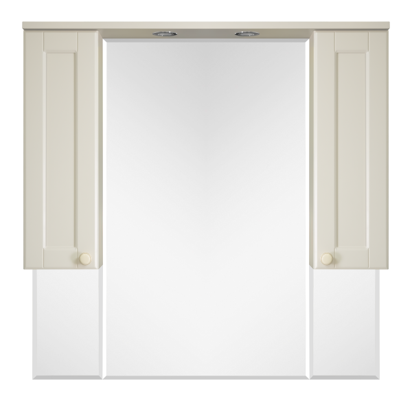 Зеркало-шкаф Латте -105 бежевая эмаль