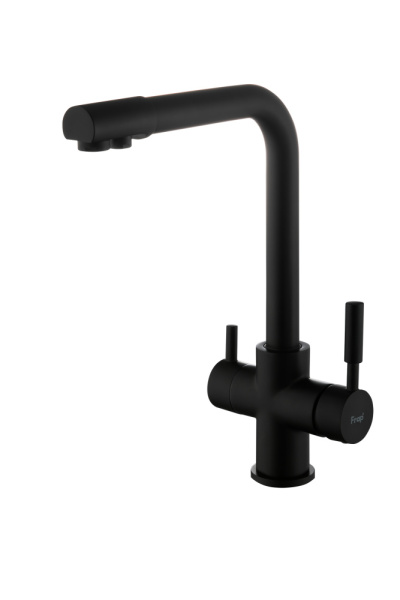 Смеситель для кухни с фильтром питьевой воды чёрный FRAP F4352-6