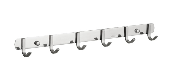 Вешалка 6 крючков хром Frud R202-6