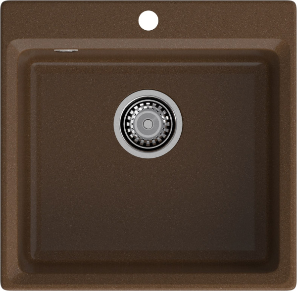 GRANFEST Мойка композит LEVEL, GF-LV-510, чаша 510*500, терракот