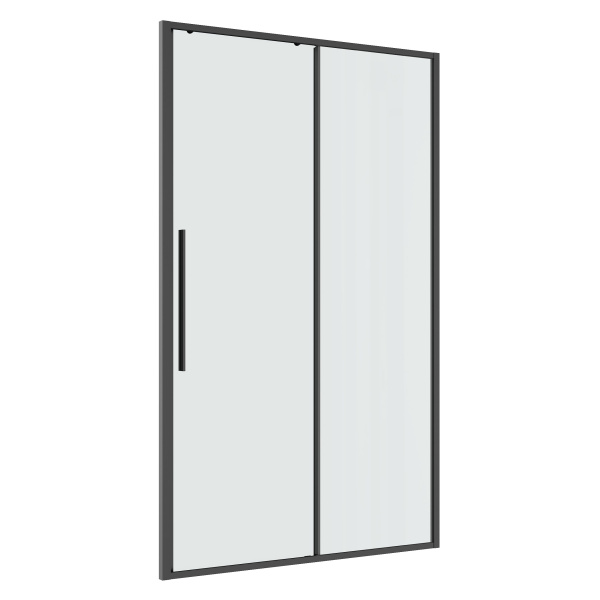 Дверь в нишу Niagara Nova NG-34-13AGR (130х195) раздвижная,графит,стекло прозрачное,1 место 
