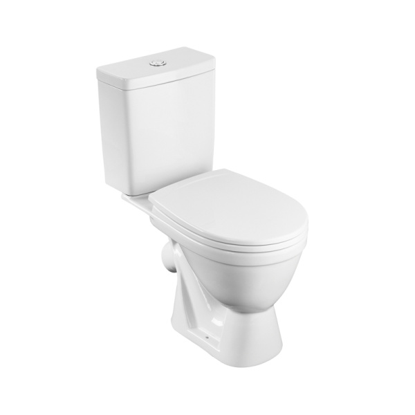 Унитаз-компакт Santek Уно эконом полипропилен, пластиковый крепеж, softclose () 1.WH50.1.613