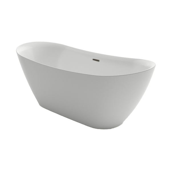 Ванна акриловая Azario GOLDFIELD 1700х750х650 свободностоящая, в комплекте с сифоном и металлической рамой (GOL17075)