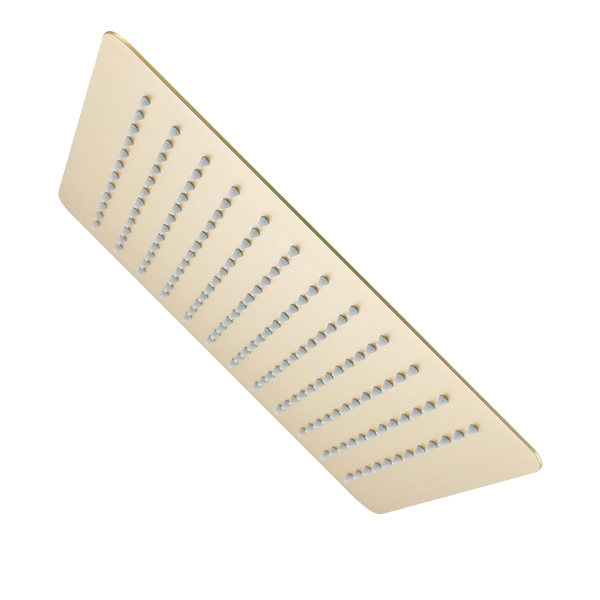 Лейка душевая верхняя Raglo R451.55.03 тропический душ 300*300мм нержавеющая сталь, Сатин золотой 