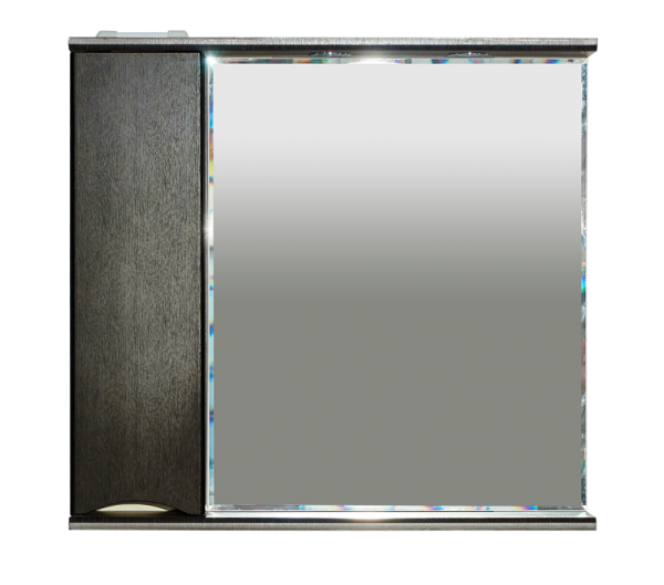 Зеркало-шкаф Элвис - 85 лев. (свет) венге