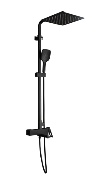 Душевая стойка со смесителем черная GAPPO G2417-6