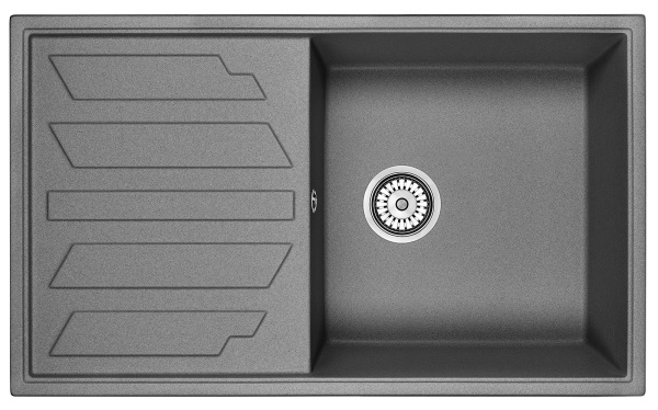 Кухонная мойка GRANULA (8601, ГРАФИТ)