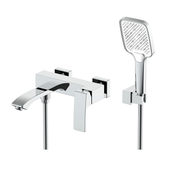 Смеситель Raglo для ванны и душа настенный излив поворотный 15 см, хром R01.30