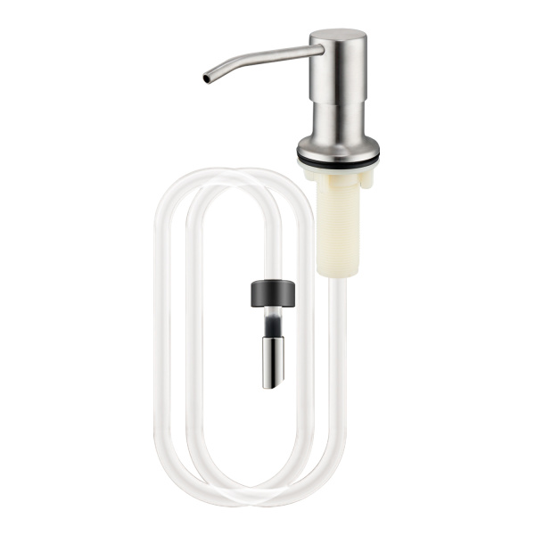 Дозатор для моющего средства на кухню Splenka встраиваемый с удлинительной трубкой (100см) S710.02.05 нержавеющая сталь, сатин