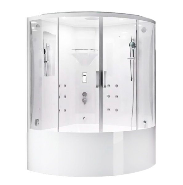 Душ.каб. SSWW (1380х1380х2200) БЕЗ ПАРА, с гидромассажем, высокий поддон(54см), 2 места WU110