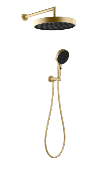 Лейка ручная+верхняя+выпуск+шланг CELL MATT GOLD 