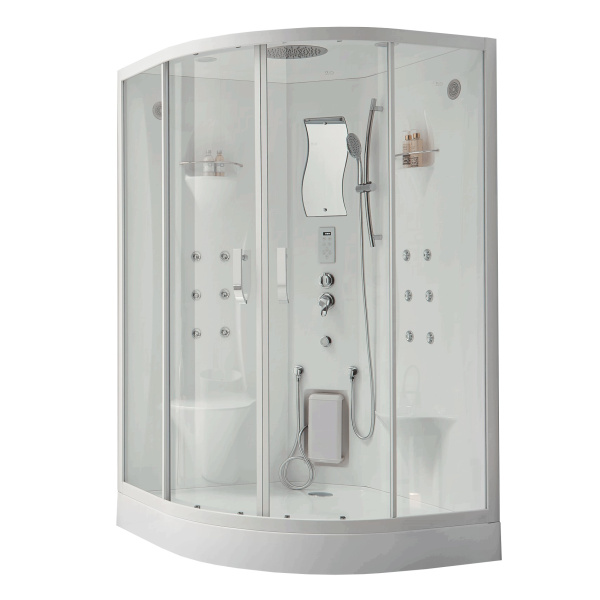 Душ.каб. SSWW (1200х1200х2200) БЕЗ ПАРА, с гидромассажем, низкий поддон(15см), 1 место WU108A