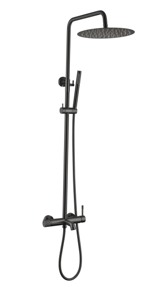 Стойка для душа со смесителем UNO Shine Gun Metall