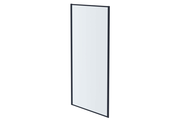 AQ ARI WA 10020GM Неподвижная душевая стенка 1000x2000, для комбинации с дверью, профиль оружейная сталь, стекло прозрачное 