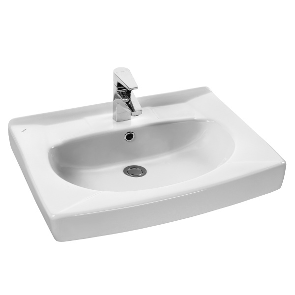 Раковина Santek Пилот 60х50 с кронштейнами и сифоном 1WH301970 в магазинах СантехГид