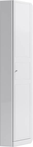 напольный угловой пенал универсальный левый/правыйс полочками