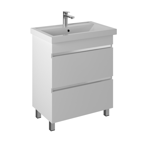 Тумба под раковину Briz Элен классик 70 см, белый глянец