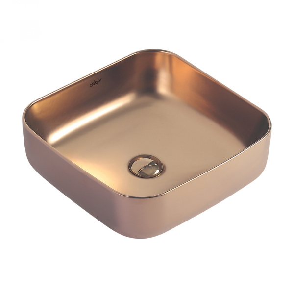 Раковина накладная ABBER Rechteck AC2211MRG розовое золото матовое в магазинах СантехГид