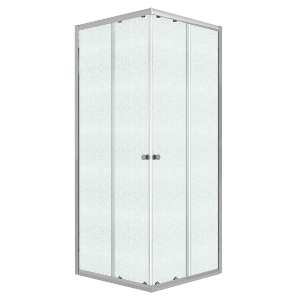 Душевое ограждение Niagara Eco (100х100х190) квадрат,раздвижное,хром,стекло матовое,1 место NG-1010-14QMT 