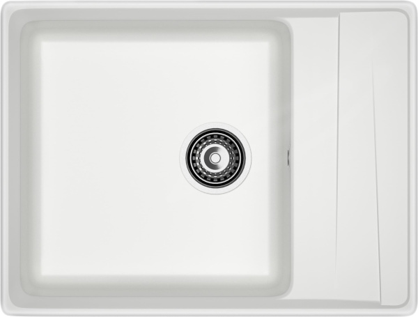 GRANFEST Мойка композит LEVEL, GF-LV-660L, чаш+кр 660*500, иней