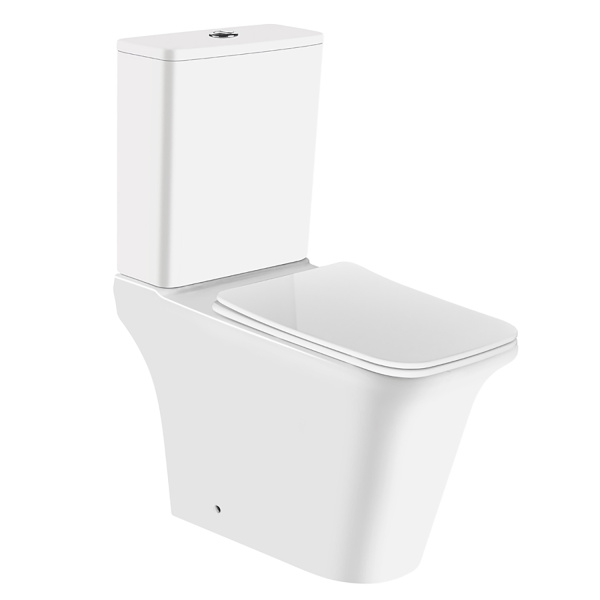 Унитаз-компакт Azario AVERO 660x360х820 напольный, безободковый с бачком и сиденьем микролифт () AZ-3121