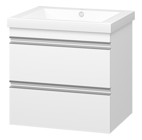 Ингрид - 60 Тумба подвесная с 2 ящ.эмаль + раковина