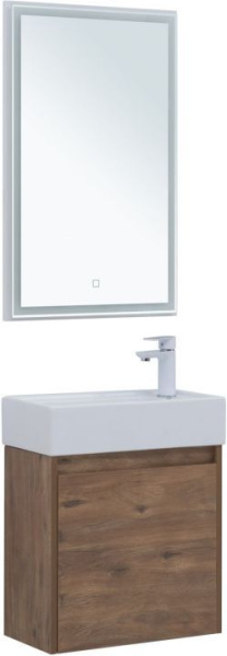 Комплект мебели для ванной Aquanet Nova Lite 50 дуб рустикальный (с дверецей)