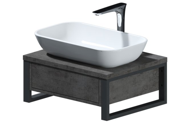 Столешница GRUNGE LOFT 60 Бетон темно-серый