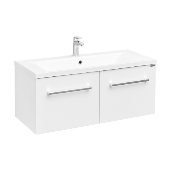 Тумба под раковину AQUATON Мадрид 100 М 2 ящика белый 1A128001MA010