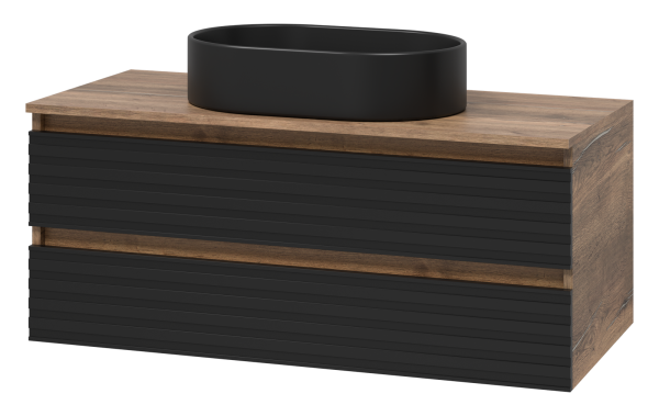 DAKOTA -Тумба 100 см подвесная 2 ящ. + раковина