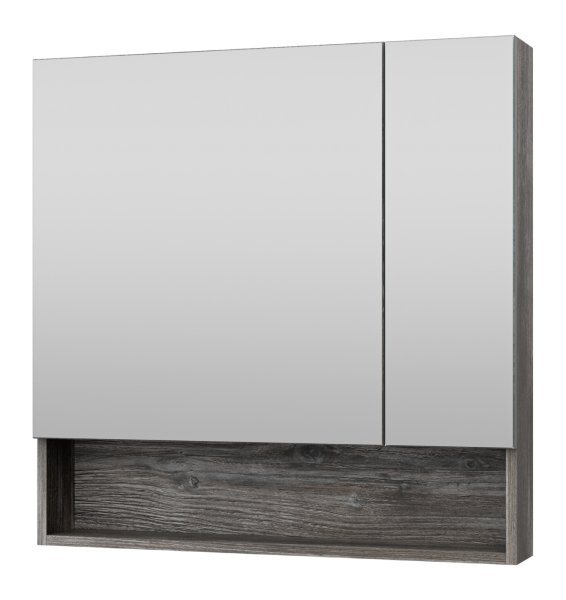 Зеркало-шкаф Темза - 75 с полочкой