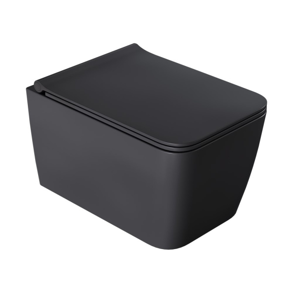 Унитаз подвесной Zen с крышкой ANTHRACITE